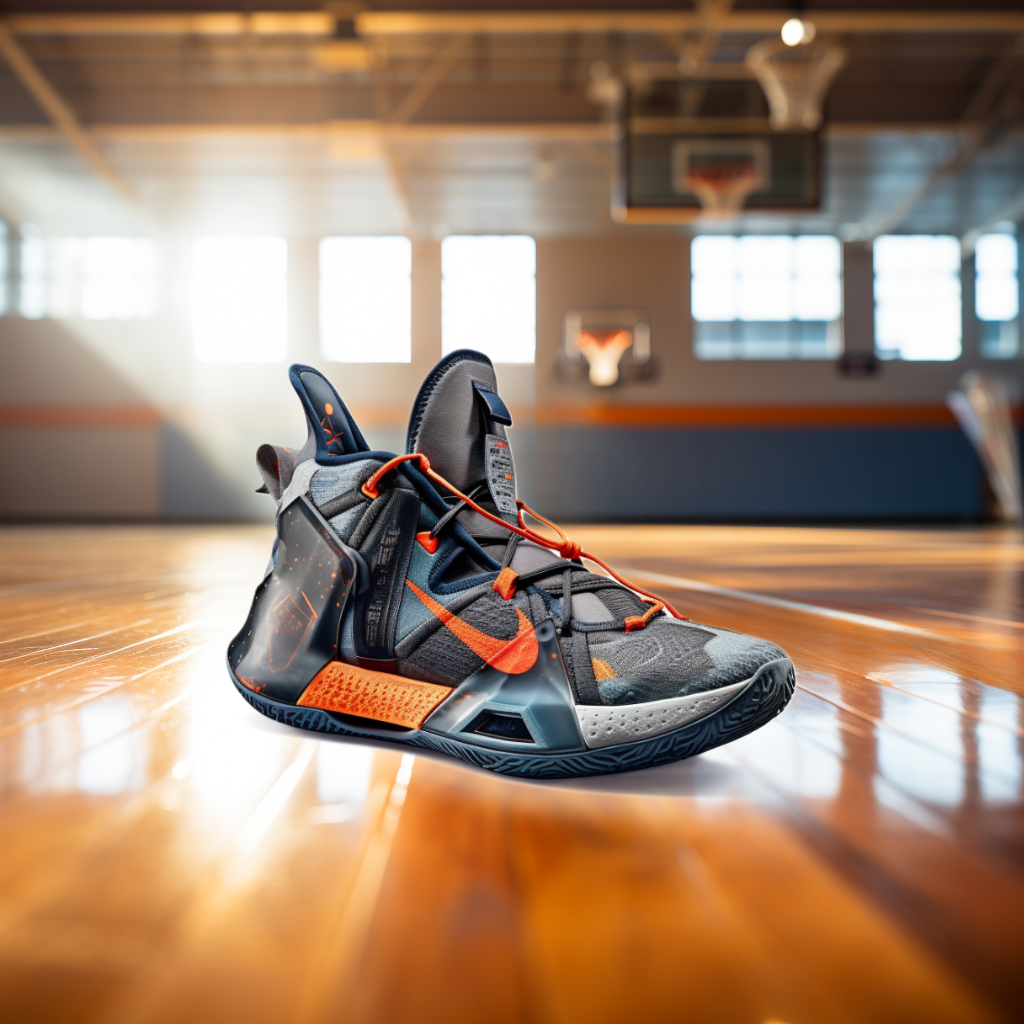 Close-up Nike basketball product shot