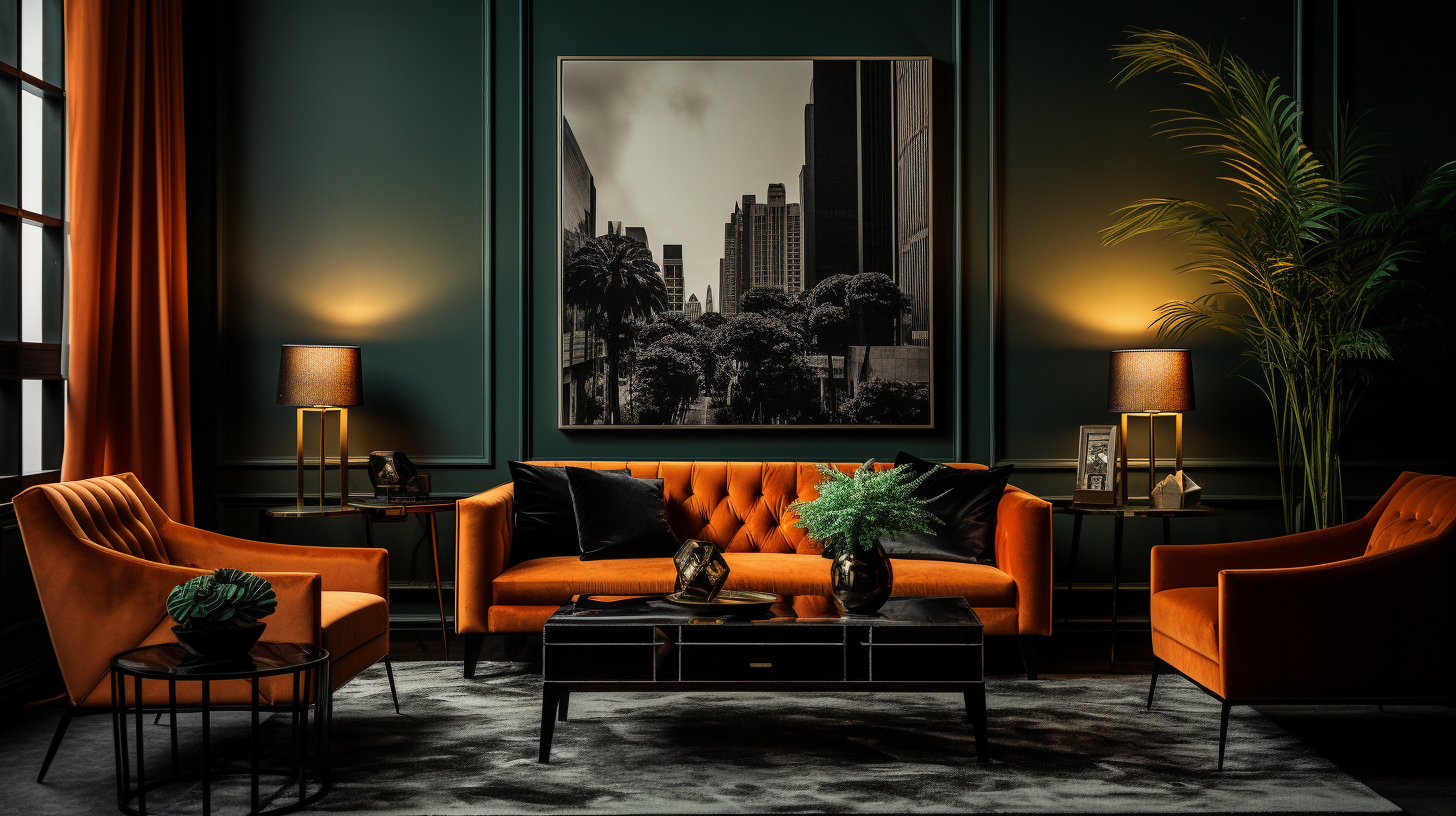 Orange Livingroom